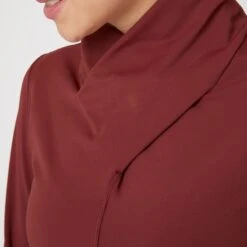 Horze Women's Raquel Turtleneck Training Shirt - Merlot -The Equestrian Shop 591275 800 800