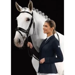 Fair Play Women's Taylor Comfimesh Show Jacket - Black -The Equestrian Shop 592947 800 800