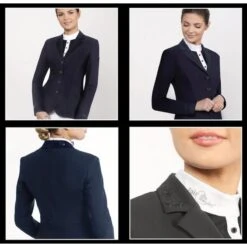 Fair Play Women's Taylor Comfimesh Show Jacket - Black -The Equestrian Shop 592948 800 800