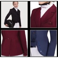 Fair Play Women's Lexim Dressage Short Tailcoat - Burgundy -The Equestrian Shop 593176 800 800