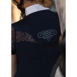 Fair Play Women's Cecile Short Sleeve Competition Shirt - Blue -The Equestrian Shop 594613 800 800