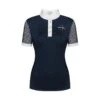 Fair Play Women's Cecile Rose Gold Short Sleeve Competition Shirt - Navy -The Equestrian Shop 595327 800 800