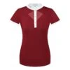 Fair Play Women's Cathrine Short Sleeve Competition Shirt - Burgundy/White 2 Fair Play Women's Cathrine Short Sleeve Competition Shirt - Burgundy/White -The Equestrian Shop 595467 800 800