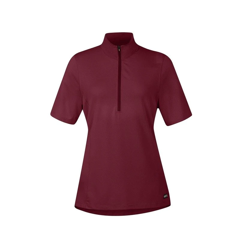 Kerrits Women's Ice Fil Lite Short Sleeve Shirt Solid - Burgundy 3 Kerrits Women's Ice Fil Lite Short Sleeve Shirt Solid - Burgundy