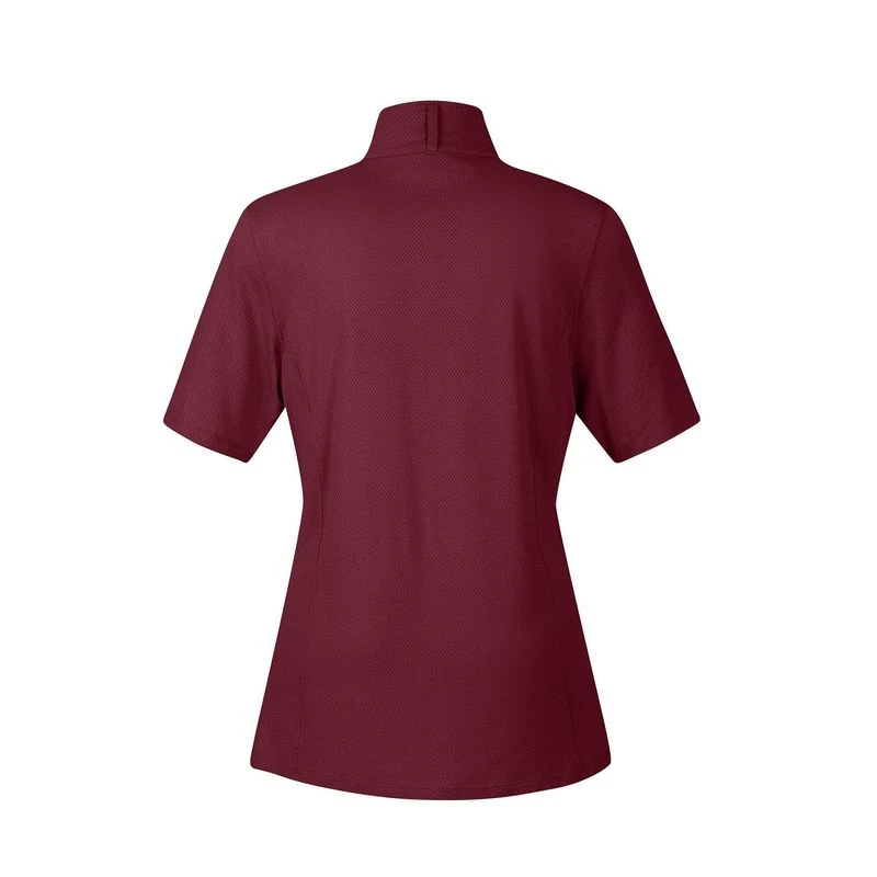 Kerrits Women's Ice Fil Lite Short Sleeve Shirt Solid - Burgundy 4 Kerrits Women's Ice Fil Lite Short Sleeve Shirt Solid - Burgundy - Image 2
