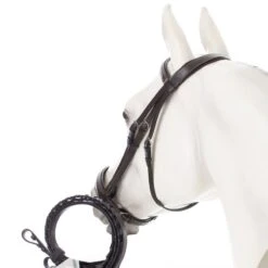 Equinavia Saga Wide Noseband Hunter Bridle With Reins - Chocolate Brown -The Equestrian Shop 599844 800 800