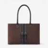 Oughton Half Halt Classic Canvas Handbag - Heritage Brown/Black 1 Oughton Half Halt Classic Canvas Handbag - Heritage Brown/Black -The Equestrian Shop 603839 800 800