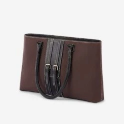 Oughton Half Halt Classic Canvas Handbag - Heritage Brown/Black -The Equestrian Shop 603840 800 800