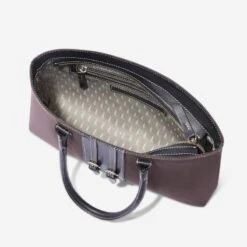 Oughton Half Halt Classic Canvas Handbag - Heritage Brown/Black -The Equestrian Shop 603841 800 800