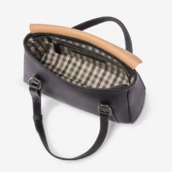 Oughton Paddock Lux Shoulder Bag - Classic Black/Tan -The Equestrian Shop 603907 800 800