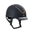 Ovation Z-6 Glitz Helmet - Black/Black/Gold -The Equestrian Shop 605784 800 800