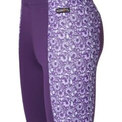Kerrits Kids' Knee Patch Performance Tights - Huckleberry/Iris Make Your Luck -The Equestrian Shop 609743 800 800