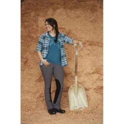 Kerrits Women's Dynamic Extended Knee Patch Bootcut Tights - Peppercorn -The Equestrian Shop 610689 800 800