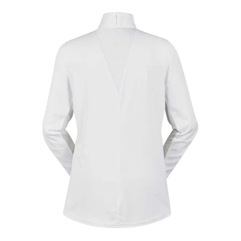 Kerrits Women's Encore Long Sleeve Show Shirt - White/Lucky Diamond 4 Kerrits Women's Encore Long Sleeve Show Shirt - White/Lucky Diamond - Image 2