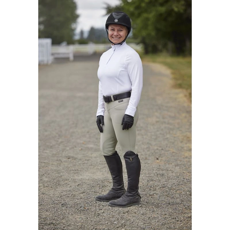 Kerrits Women's Encore Long Sleeve Show Shirt - White/Lucky Diamond 5 Kerrits Women's Encore Long Sleeve Show Shirt - White/Lucky Diamond - Image 3