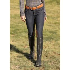 Kerrits Simple D Leather Belt - Cognac -The Equestrian Shop 612971 800 800