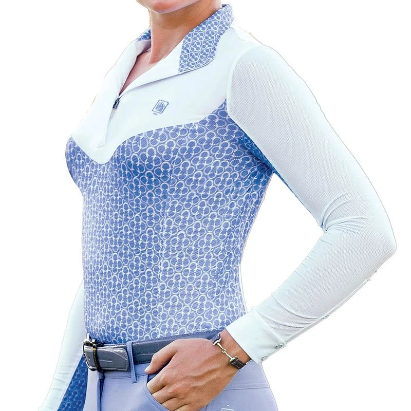 Romfh Women's Infinity Printed Long Sleeve Show Shirt - Very Peri Lucky Shoes 3 Romfh Women's Infinity Printed Long Sleeve Show Shirt - Very Peri Lucky Shoes