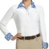 Romfh Women's Lindsay Long Sleeve Show Shirt - White/LillyBits Very Peri/Mint 2 Romfh Women's Lindsay Long Sleeve Show Shirt - White/LillyBits Very Peri/Mint -The Equestrian Shop 615721 800 800