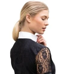 Ovation Women's Elegance Lace Show Shirt - Black -The Equestrian Shop 616112 800 800