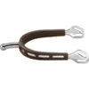 Herm Sprenger 30mm Ball Neck Ultra Fit Extra Grip Spurs - Stainless Steel/Brown Grip -The Equestrian Shop 617017 800 800