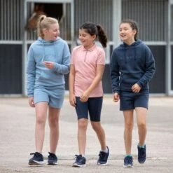 Shires Aubrion Kids' Poise Tech Polo - Rose -The Equestrian Shop 619070 800 800