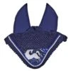 Ovation Altitude Soundless Print Ear Bonnet - Blue Whimsical Horses -The Equestrian Shop 621291 800 800