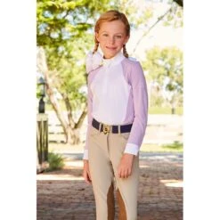 RJ Classics Kids' Lexi Long Sleeve Show Shirt - Orchid 9 RJ Classics Kids' Lexi Long Sleeve Show Shirt - Orchid -The Equestrian Shop 623996 800 800