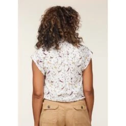 EQL Women's Horizon Rolled Cuff Shirt - Soft White Spring Fever -The Equestrian Shop 644750 800 800