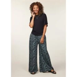 EQL Women's Soft Sweep Wide Leg Print Pant - Bluegrass Countryside 13 EQL Women's Soft Sweep Wide Leg Print Pant - Bluegrass Countryside -The Equestrian Shop 645404 800 800