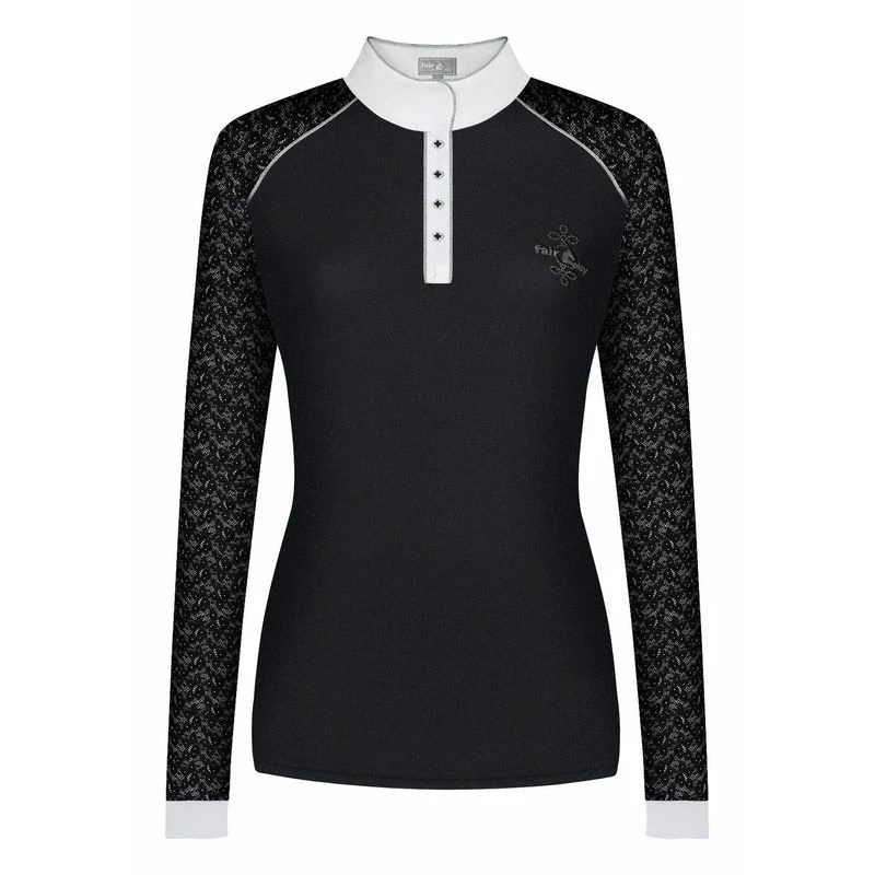 Fair Play Women's Anita Long Sleeve Competition Shirt - Black 3 Fair Play Women's Anita Long Sleeve Competition Shirt - Black