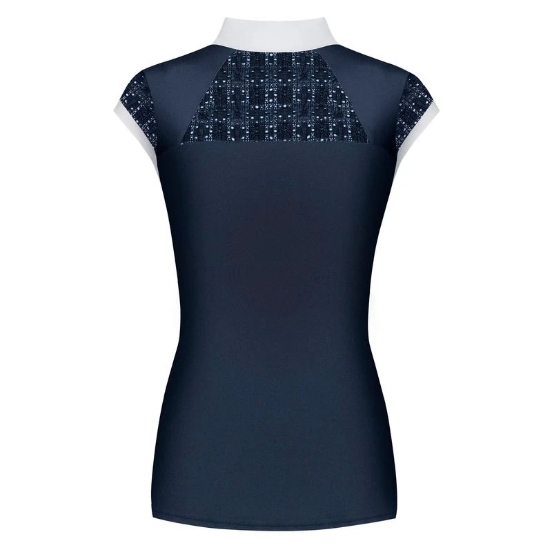 Fair Play Women's Aiko Sleeveless Competition Shirt - Navy 4 Fair Play Women's Aiko Sleeveless Competition Shirt - Navy - Image 2