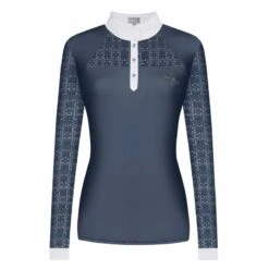 Fair Play Women's Aiko Long Sleeve Competition Shirt - Steel Blue