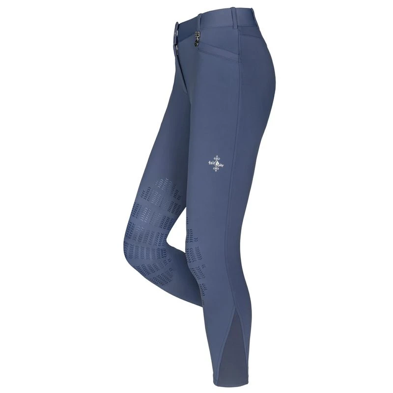Fair Play Women's Johanna Knee Patch Breeches - Steel Blue 3 Fair Play Women's Johanna Knee Patch Breeches - Steel Blue