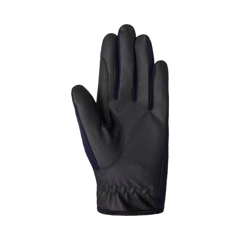 Horze Kids' Nascha Summer Gloves - Dark Navy 4 Horze Kids' Nascha Summer Gloves - Dark Navy - Image 2