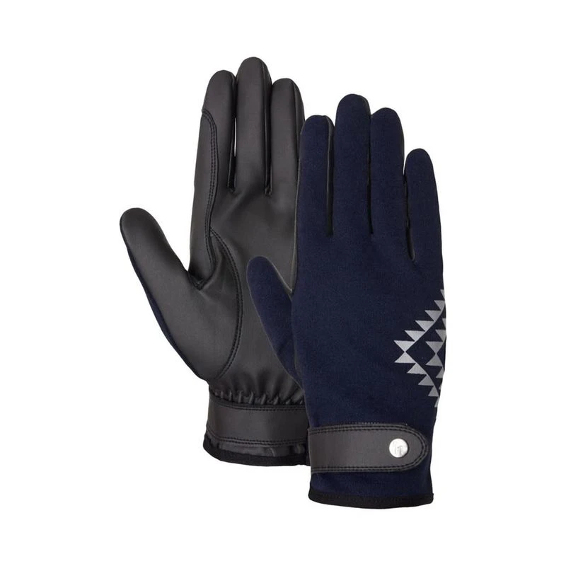Horze Women's Tiara Summer Gloves - Dark Navy 3 Horze Women's Tiara Summer Gloves - Dark Navy
