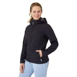 Horze Women's Trisha Softshell Jacket - Dark Navy 9 Horze Women's Trisha Softshell Jacket - Dark Navy -The Equestrian Shop 659648 800 800