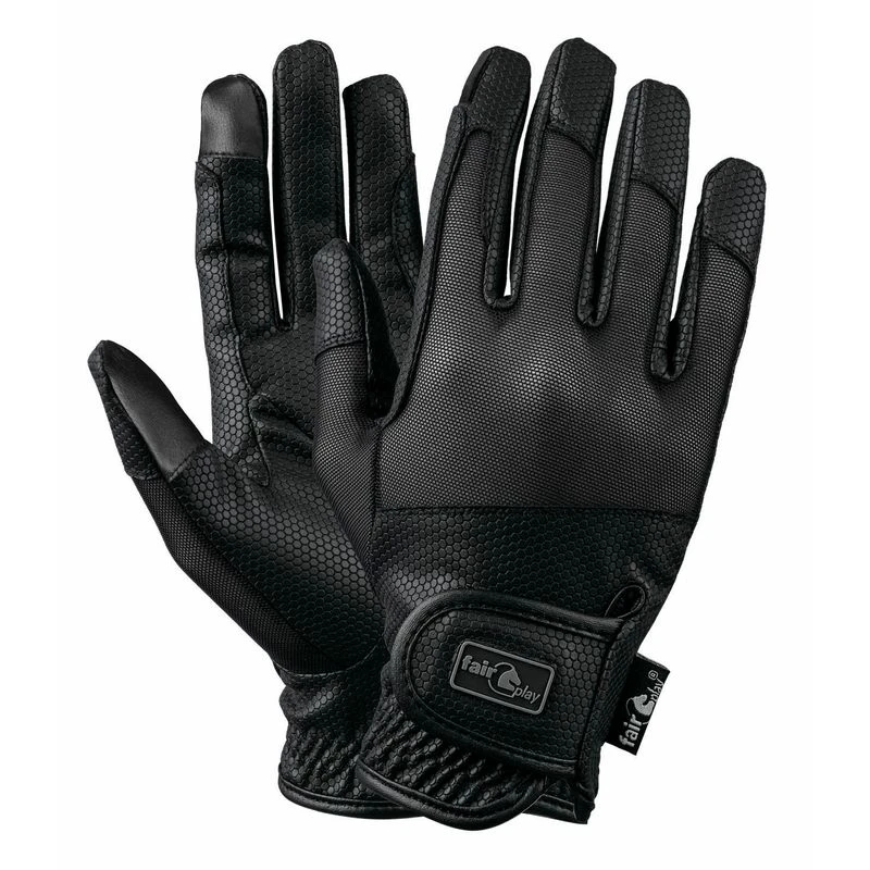 Fair Play Grippi Summer Gloves - Black 3 Fair Play Grippi Summer Gloves - Black