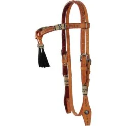 Western Rawhide Country Legend Double Ply Braided Rawhide Headstall - Golden