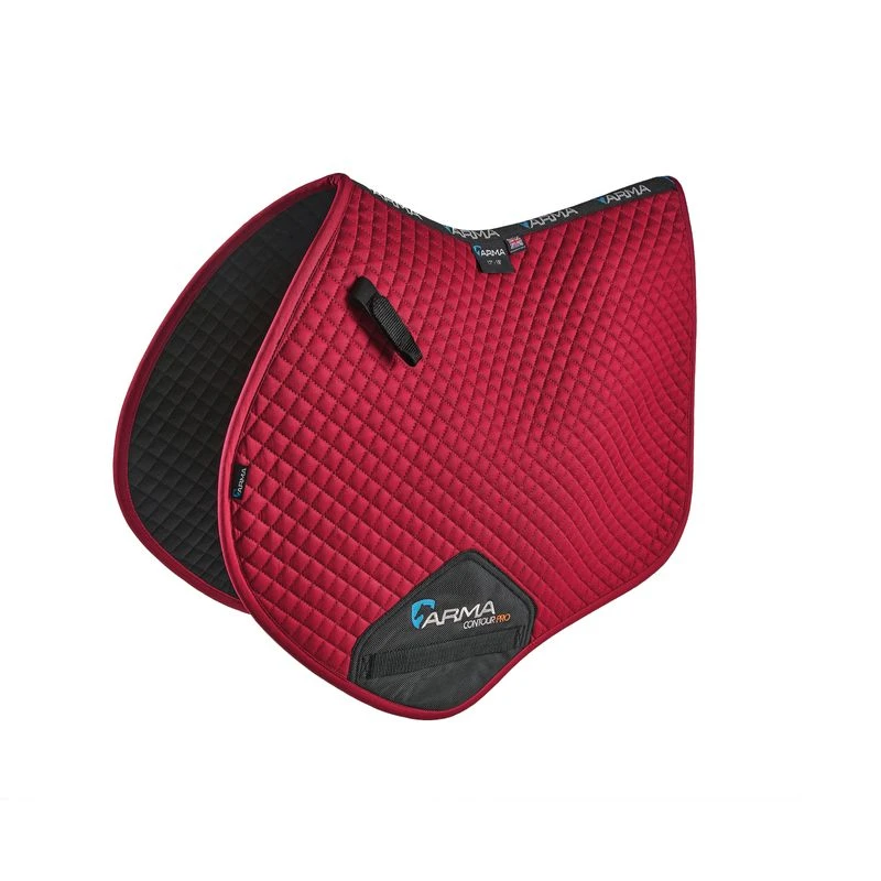 Shires ARMA Performance Jump Saddle Pad - Raspberry 3 Shires ARMA Performance Jump Saddle Pad - Raspberry
