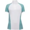 RJ Classics Women's Remi Short Sleeve Show Shirt - White/Porcelain Green -The Equestrian Shop 675589 800 800
