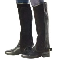 Ovation Pro Suede Half Chaps - Black