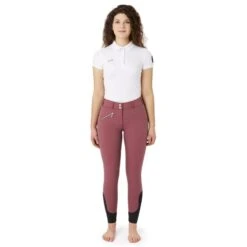 Horze Women's High Waist Full Seat Breeches W/Crystals - Huckkleberry Purple 8 Horze Women's High Waist Full Seat Breeches W/Crystals - Huckkleberry Purple -The Equestrian Shop 677351 800 800