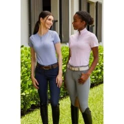 RJ Classics Women's Liza Short Sleeve Tech Tee Shirt - Blue Lilac -The Equestrian Shop 679539 800 800