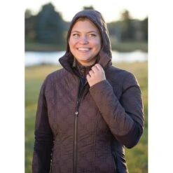 Kerrits Women's Bit By Bit Quilted Jacket - Java -The Equestrian Shop 682592 800 800