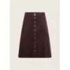 EQL Women's Soft Stretch Corduroy Skirt - Java -The Equestrian Shop 682720 800 800