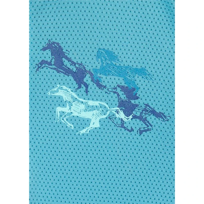 Kerrits Kids' Keystone Ice Fil Long Sleeve Shirt - Peacock 4 Kerrits Kids' Keystone Ice Fil Long Sleeve Shirt - Peacock - Image 2