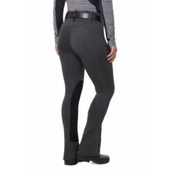Kerrits Women's Sit Tight Wind Pro Knee Patch Bootcut Tights - Peppercorn 9 Kerrits Women's Sit Tight Wind Pro Knee Patch Bootcut Tights - Peppercorn -The Equestrian Shop 687020 800 800