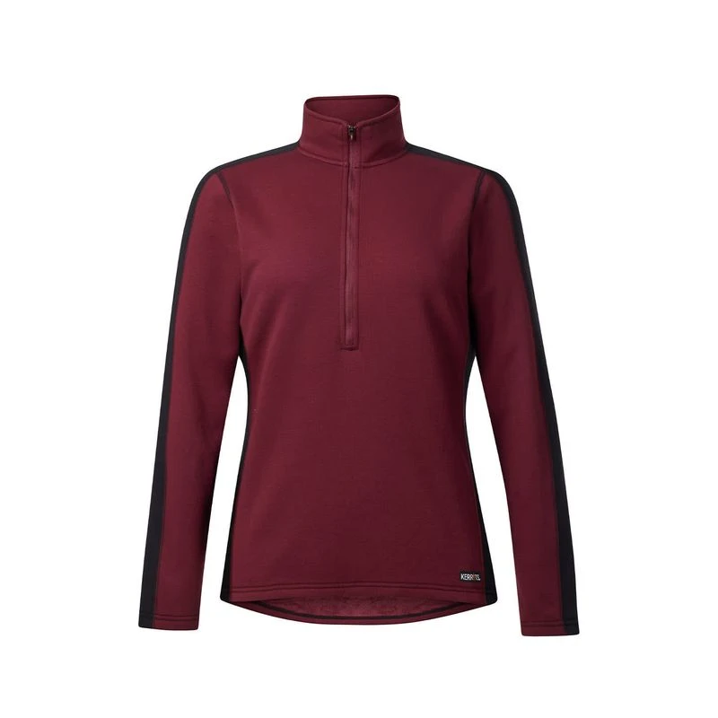 Kerrits Women's Muzzle Nuzzle Fleece Half Zip - Sangria 3 Kerrits Women's Muzzle Nuzzle Fleece Half Zip - Sangria