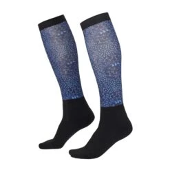 Kerrits Women's Dual Zone Boot Socks - Ink Snaffle Harmony