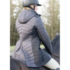 Kerrits Women's Horsey Houndstooth Insulated Parka - Peppercorn Houndstooth/Black 15 Kerrits Women's Horsey Houndstooth Insulated Parka - Peppercorn Houndstooth/Black -The Equestrian Shop 694521 800 800